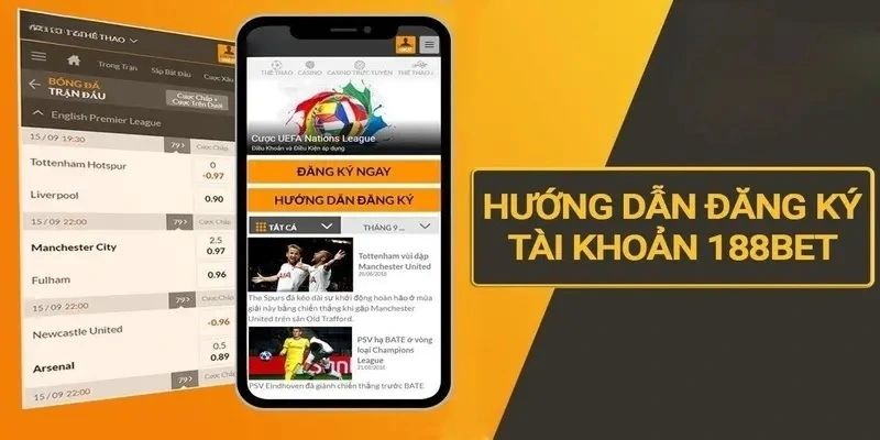 Các bước đơn giản để đăng ký 188Bet