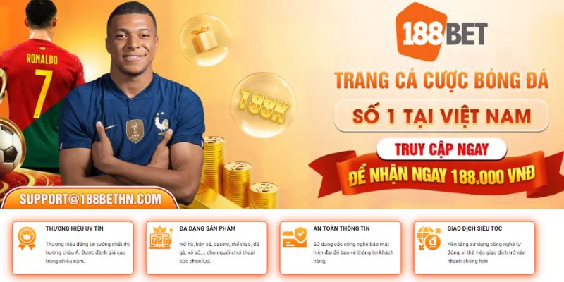 Những lý do nên trải nghiệm tại nhà cái 188Bet